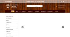 Desktop Screenshot of decorativewoods.com